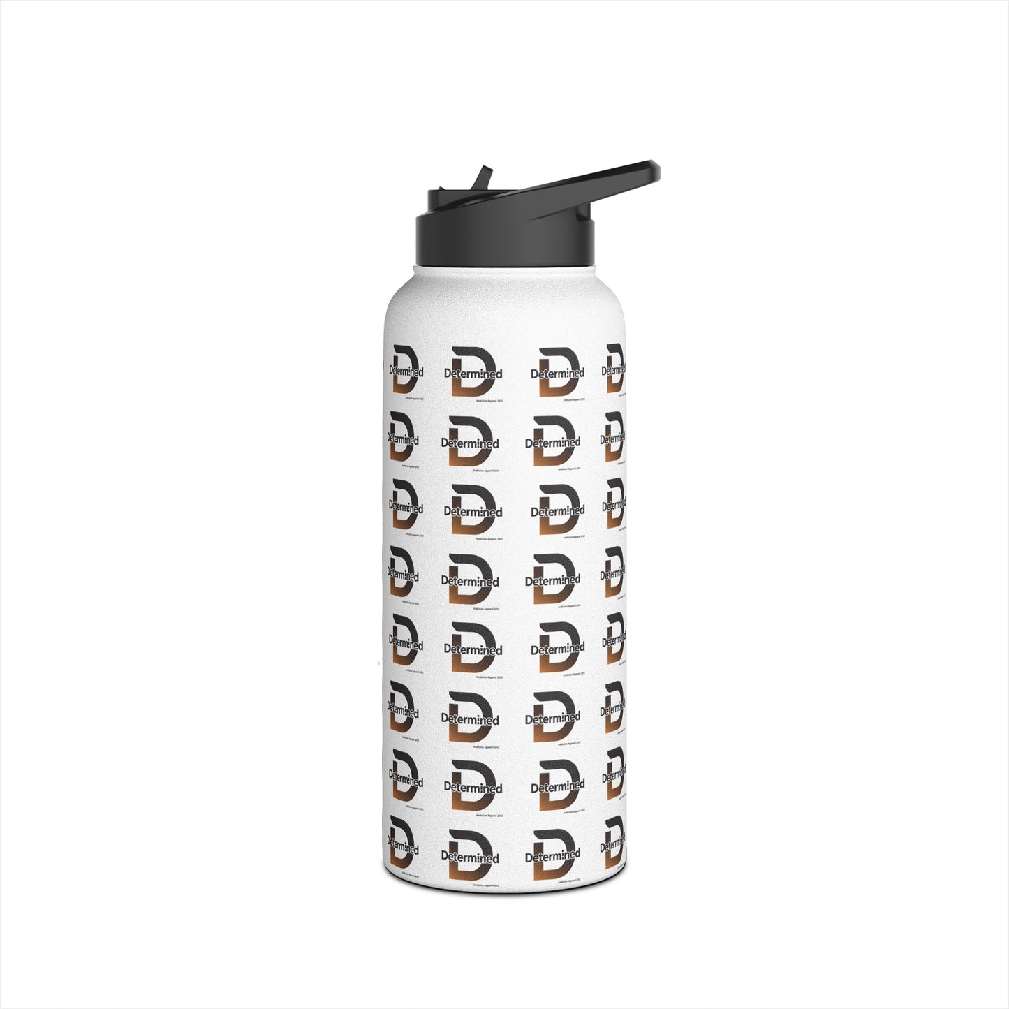 Determined Stainless Water Bottle — White