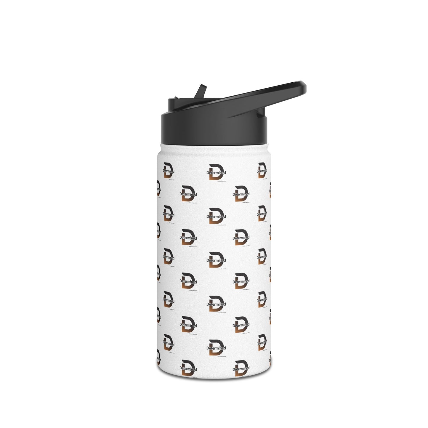 Determined Stainless Water Bottle — White