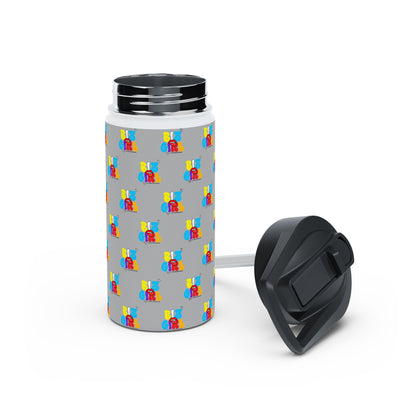 Biz Girl Grey Stainless Water Bottle — Black