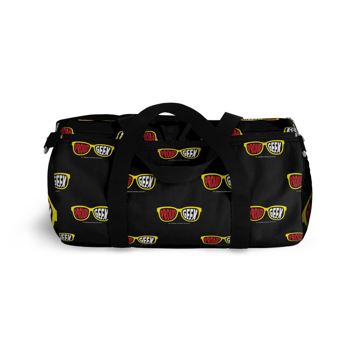 Proud Geek Black Duffel Bag