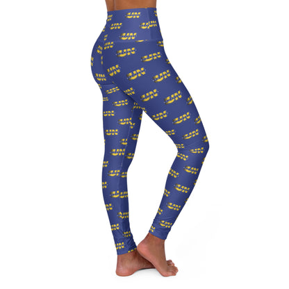 UNStoppable Blue High-Waisted Yoga Leggings