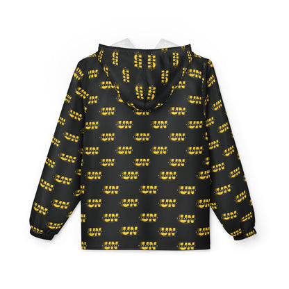 UNStoppable repeat logo Windbreaker Jacket | all-over print Black
