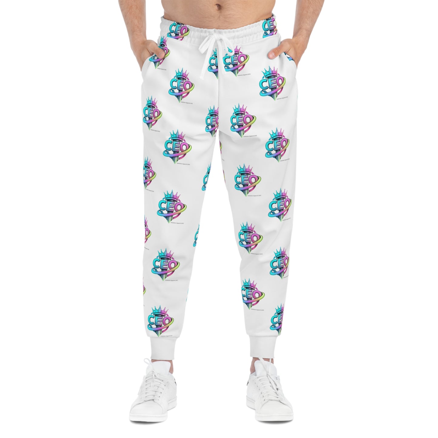 Unisex CEO Joggers — white