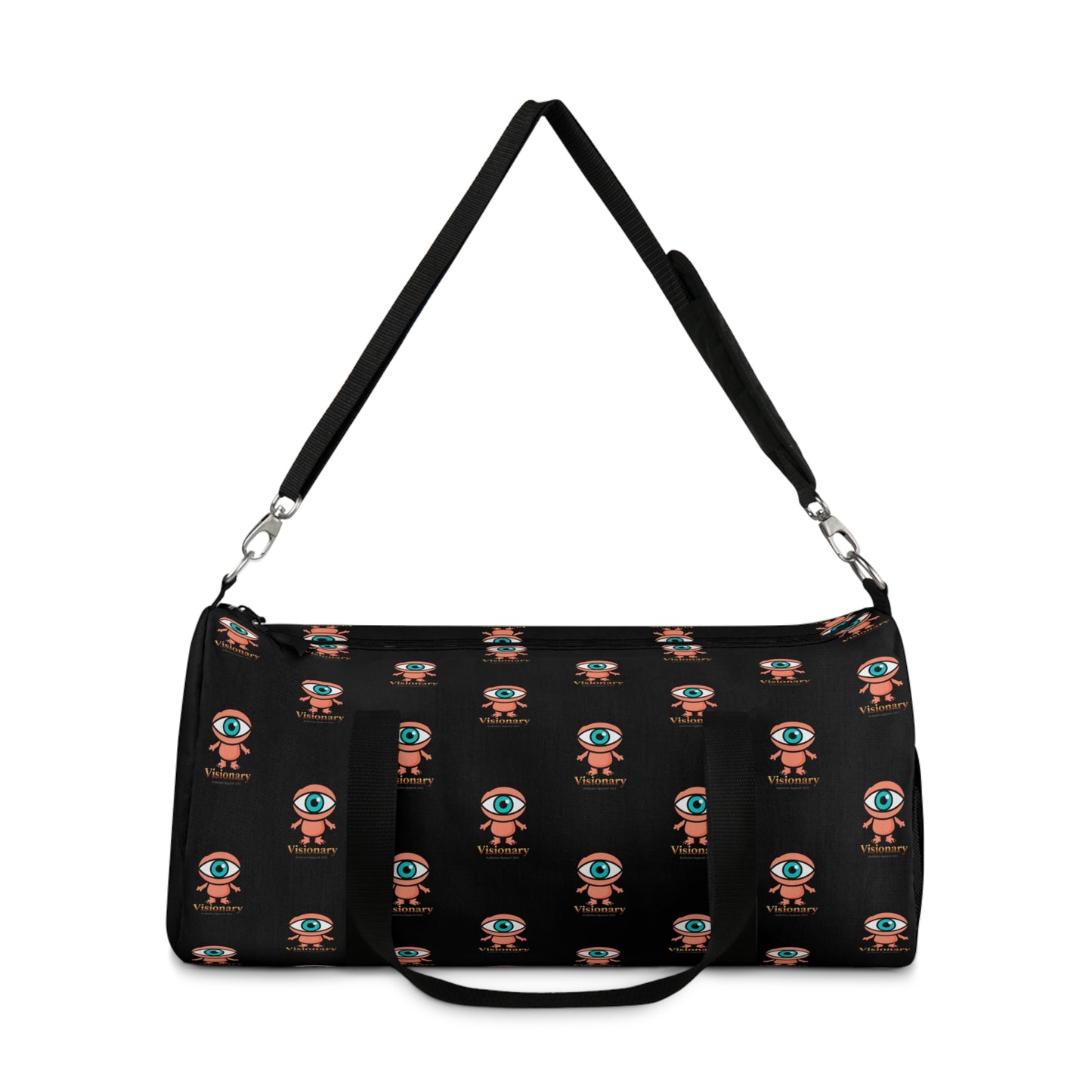 Visionary Black Duffel Bag — Bold Travel & Gym Tote