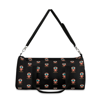Visionary Black Duffel Bag — Bold Travel & Gym Tote