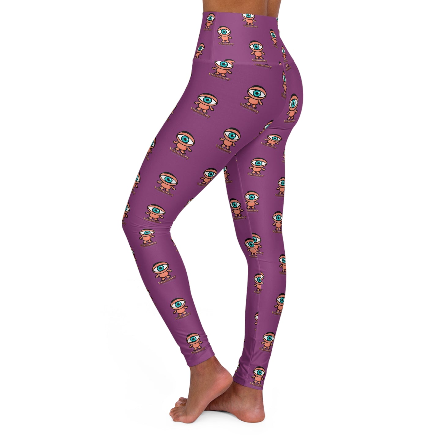 Visionary Purple High-Waisted Yoga Leggings- Ambizion Active