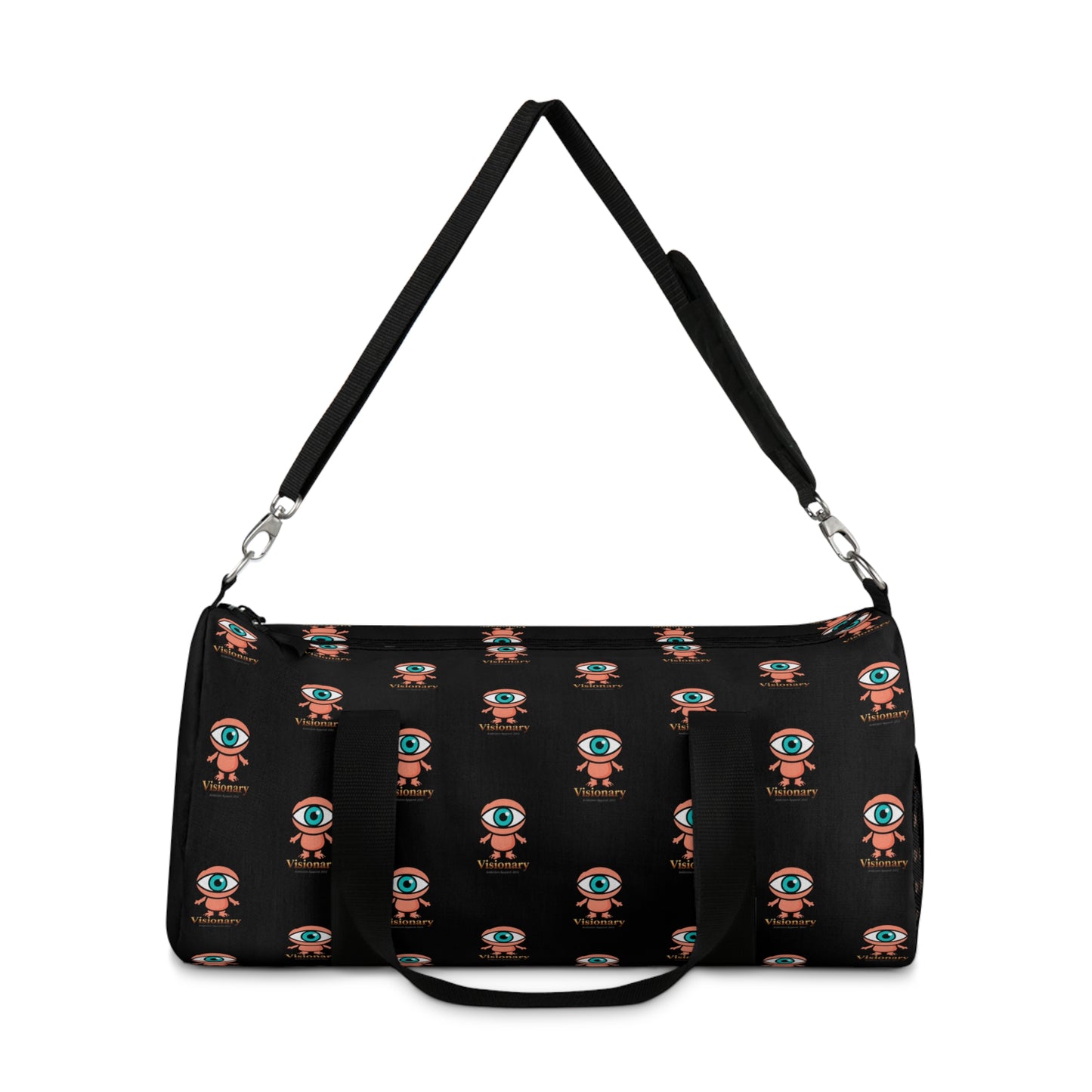 Visionary Black Duffel Bag — Bold Travel & Gym Tote