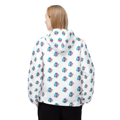 CEO repeat logo Windbreaker Jacket | all-over print White
