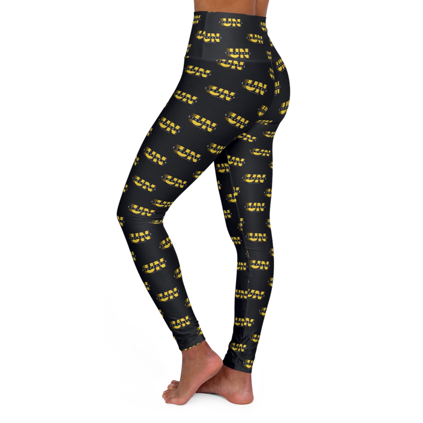 UNStoppable Black High-Waisted Yoga Leggings