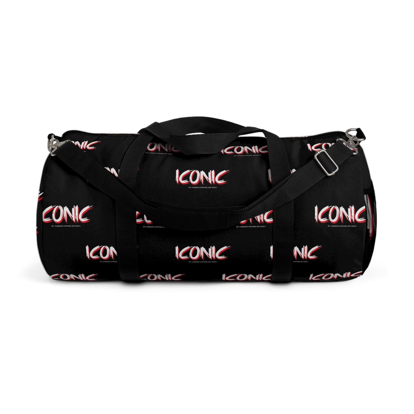 Iconic Black Duffel Bag — Bold Travel & Gym Tote