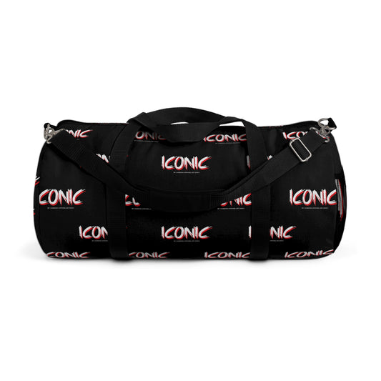 Iconic Black Duffel Bag — Bold Travel & Gym Tote
