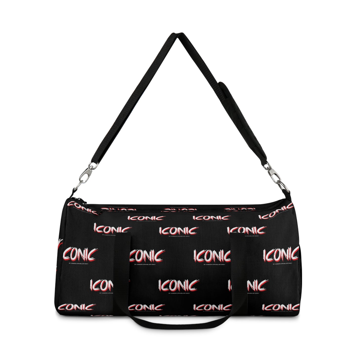 Iconic Black Duffel Bag — Bold Travel & Gym Tote