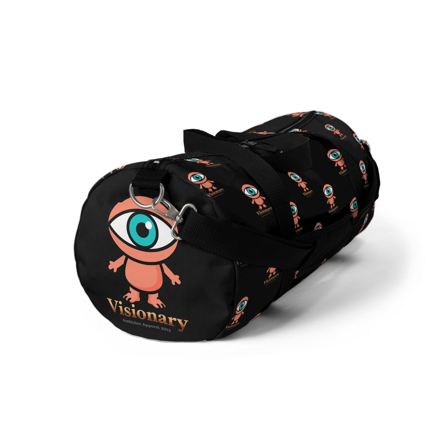 Visionary Black Duffel Bag — Bold Travel & Gym Tote