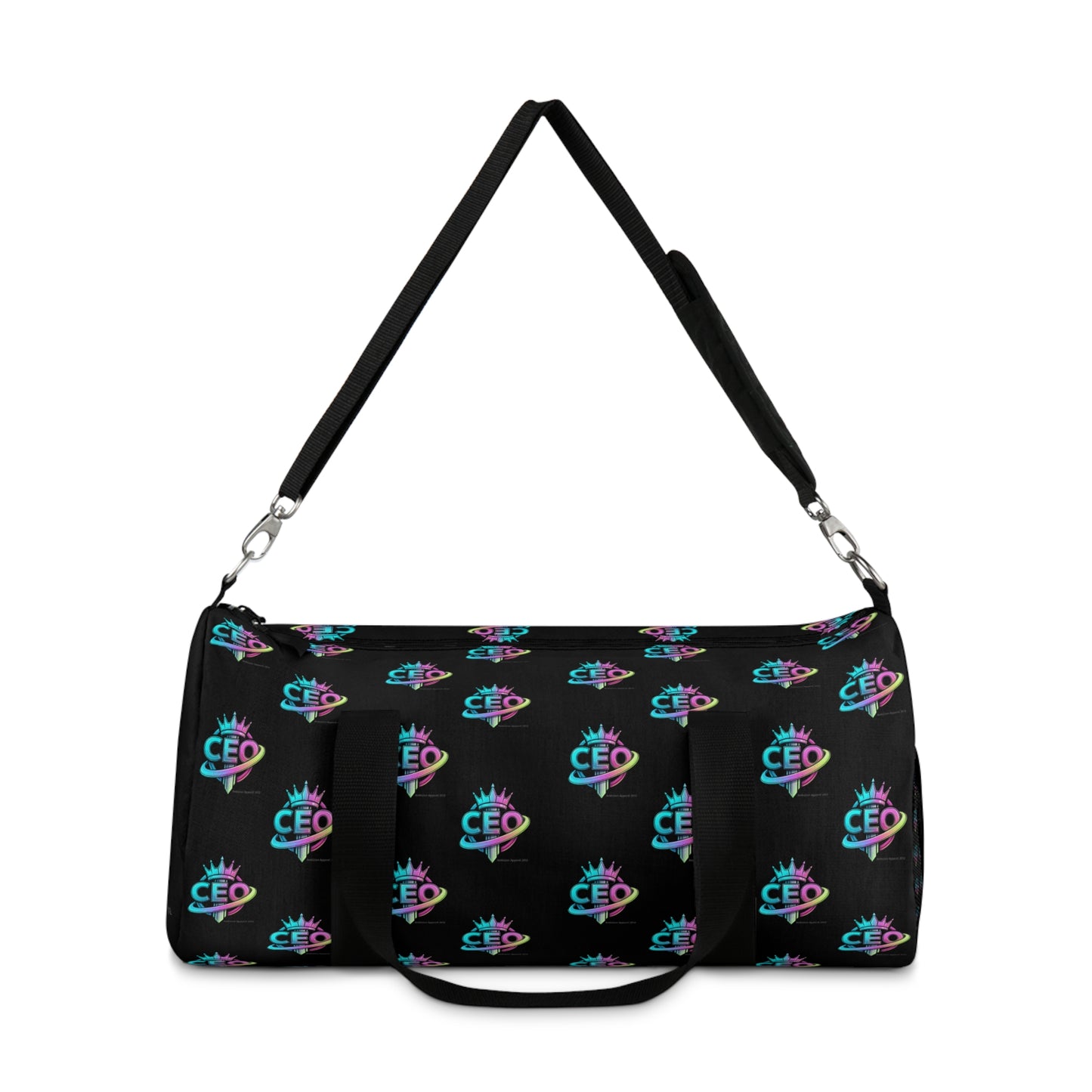 CEO Black Duffel Bag — Bold Travel & Gym Tote