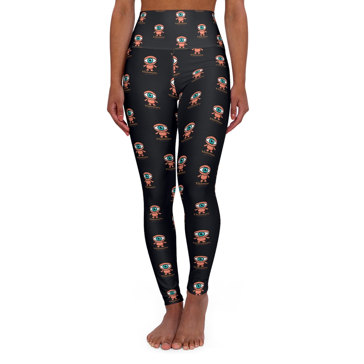 Visionary Black High-Waisted Yoga Leggings