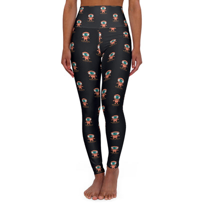 Visionary Black High-Waisted Yoga Leggings