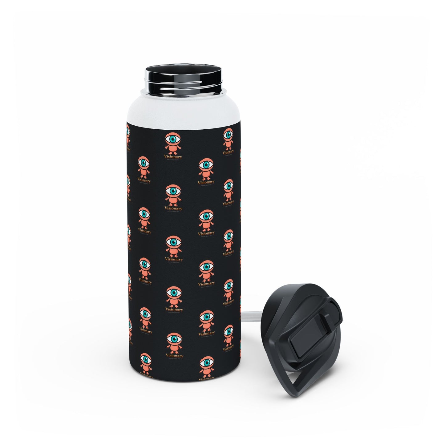 Visionary Stainless Water Bottle — Black