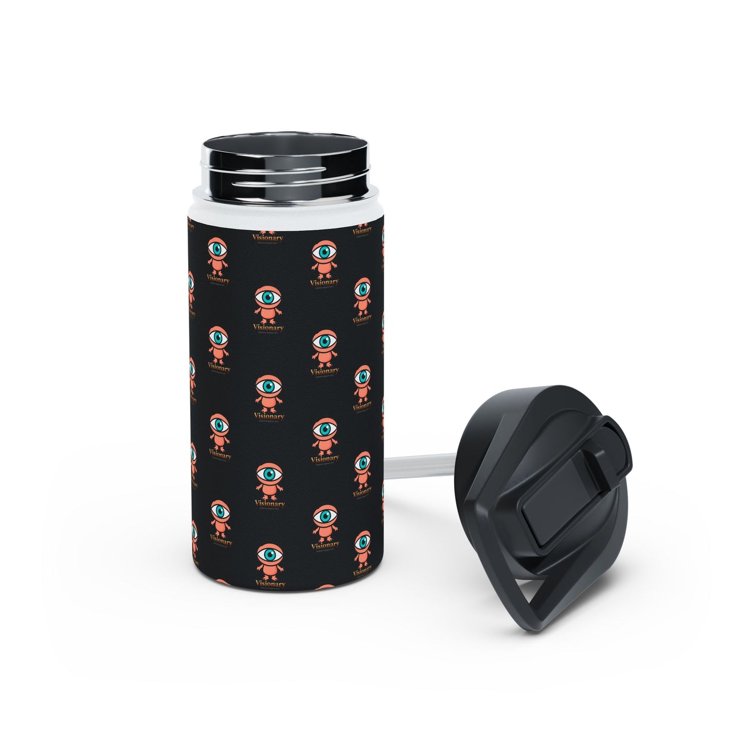Visionary Stainless Water Bottle — Black