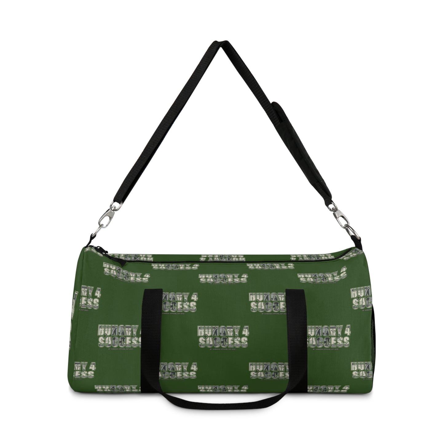 Hungry 4 Success Green Duffel Bag — Bold Travel & Gym Tote