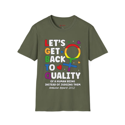 LGBTQ (Let's Get Back to Quality) Unisex T-Shirt (LGBTQ)
