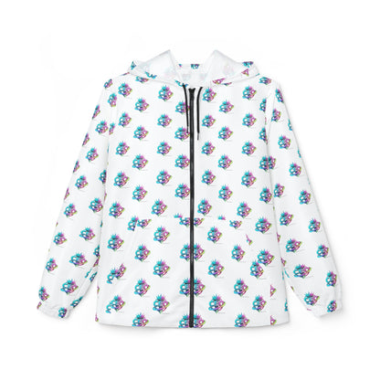 CEO repeat logo Windbreaker Jacket | all-over print White