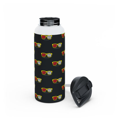 Proud Geek  Stainless Water Bottle — Black
