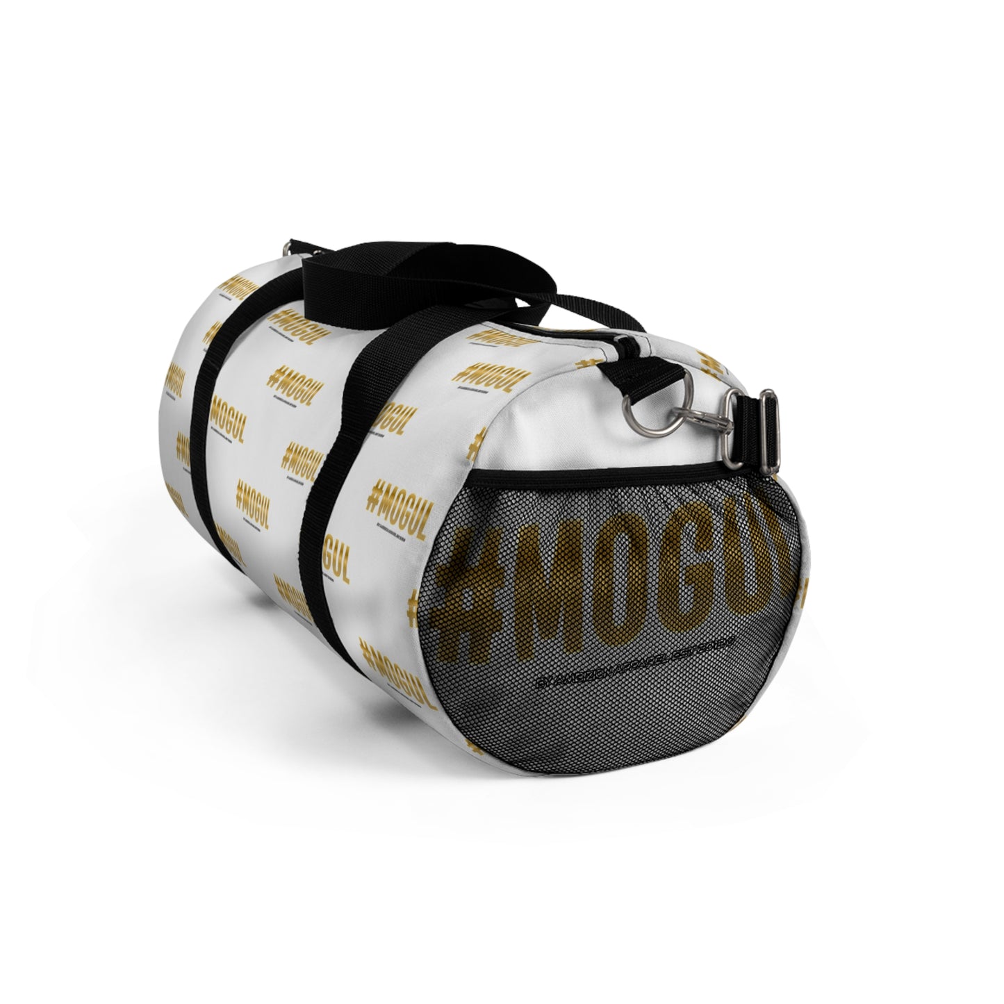 #Mogul White/Black Duffel Bag