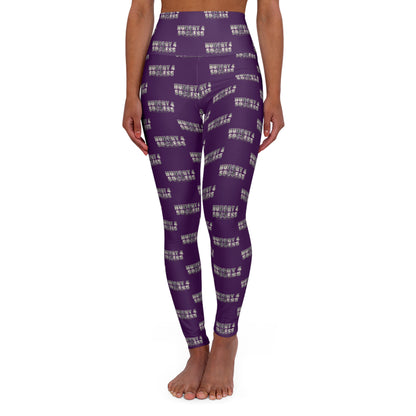 Hungry 4 Success Purple High-Waisted Yoga Leggings — All-Over Print