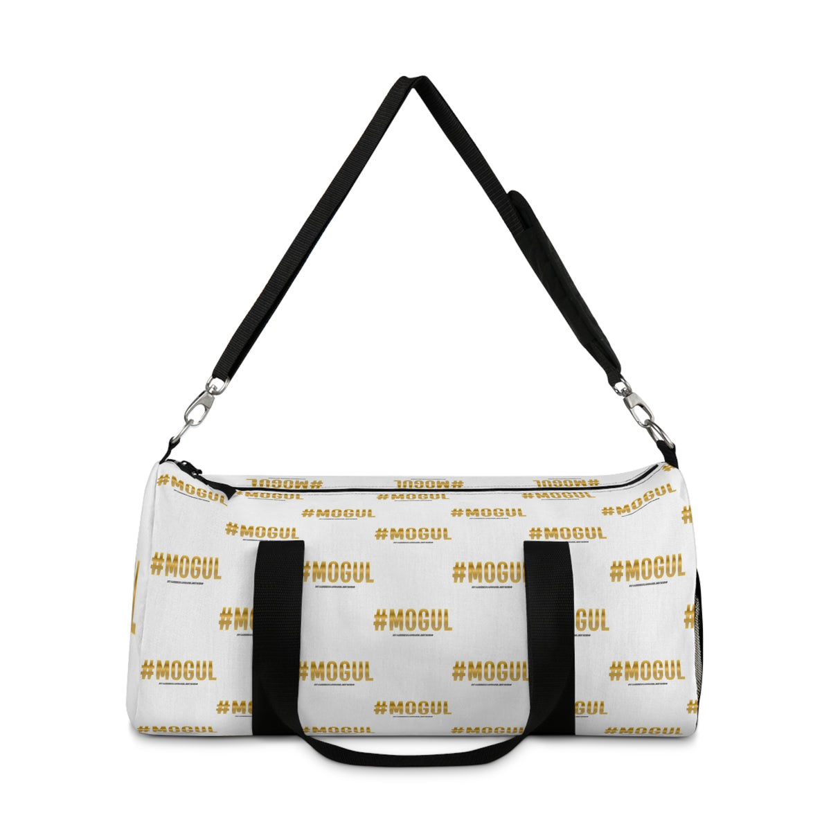 #Mogul White/Black Duffel Bag