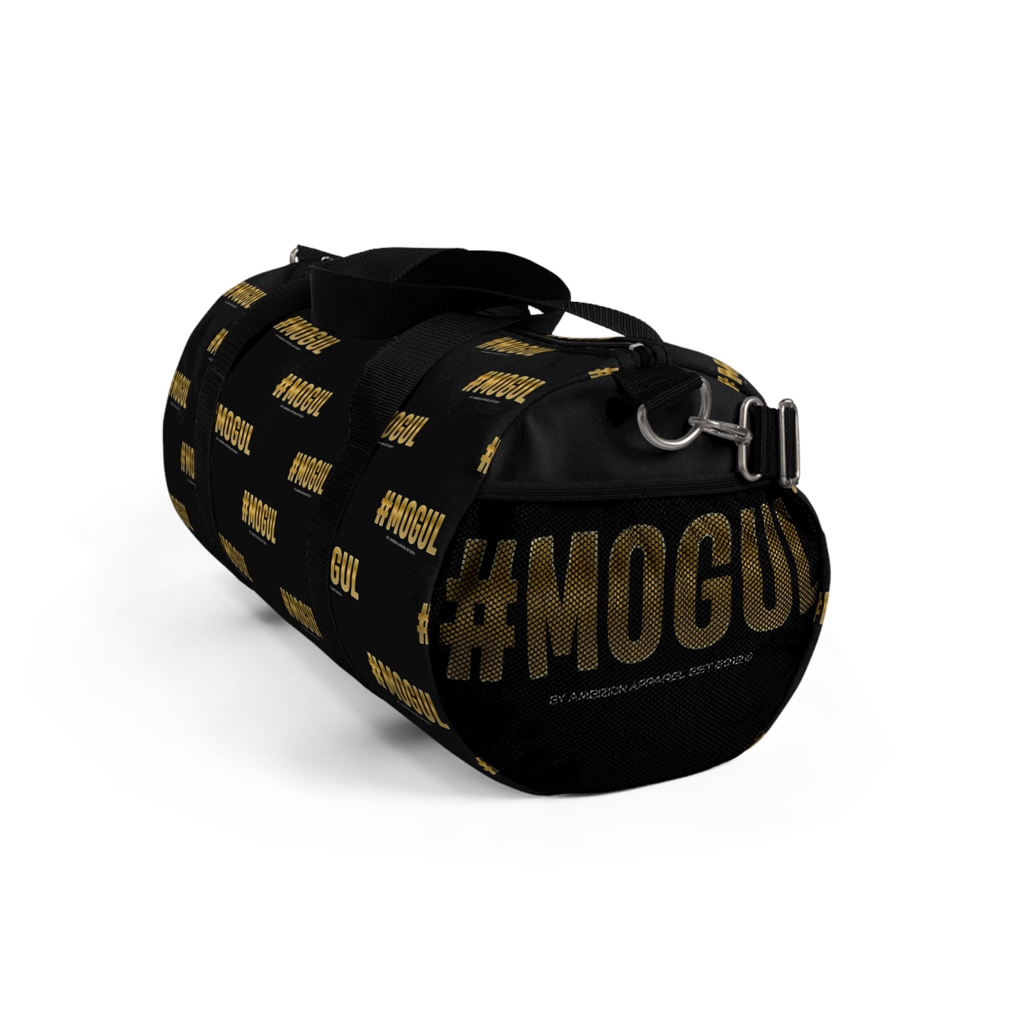 #Mogul Black Duffel Bag — Bold Travel & Gym Tote