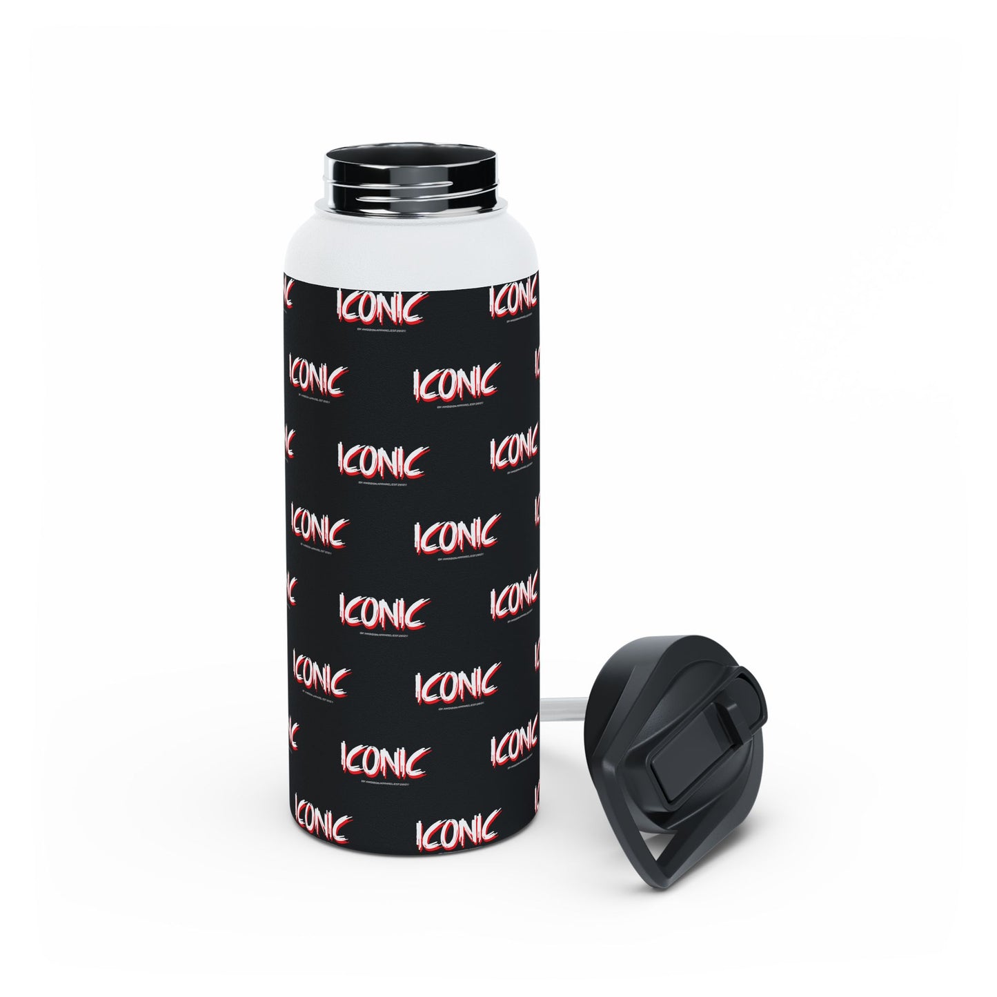 Iconic Stainless Water Bottle — Black