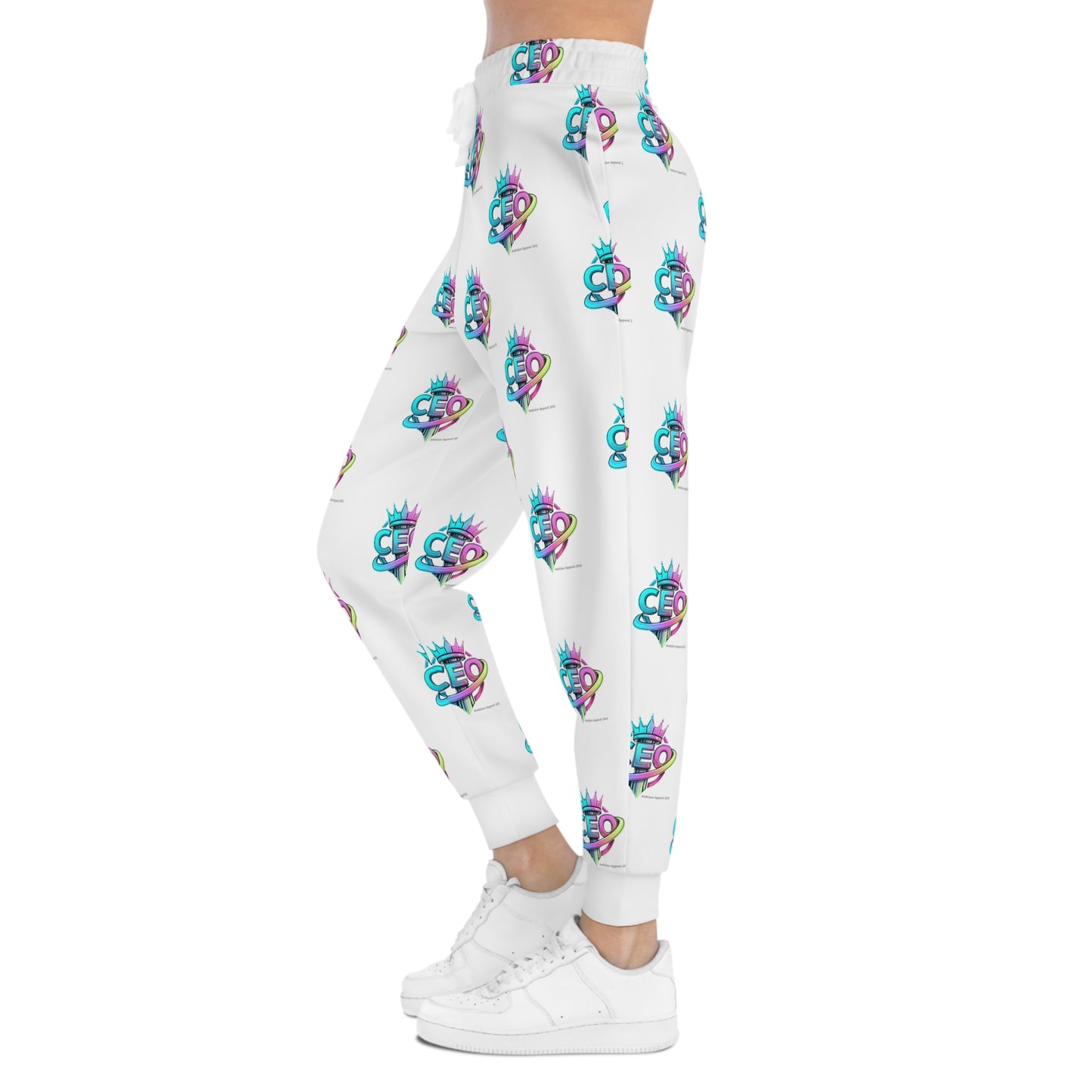 Unisex CEO Joggers — white