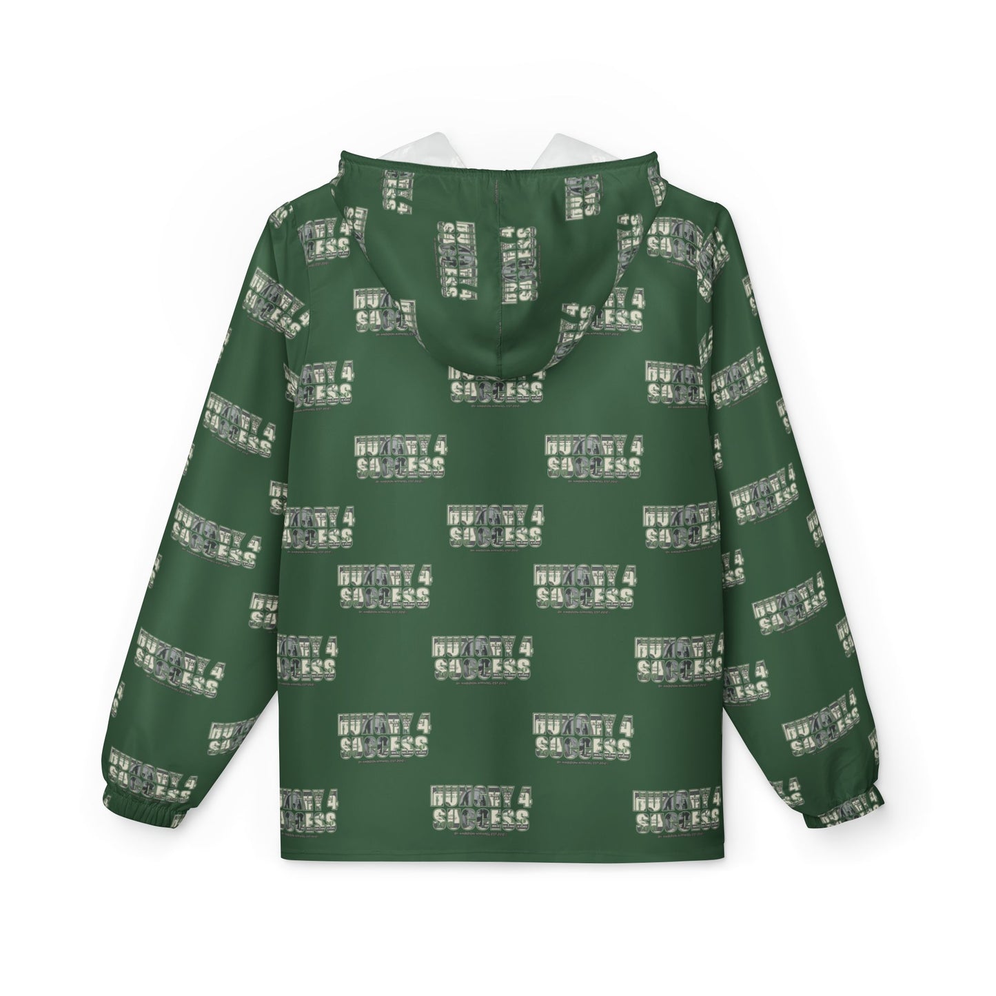 Hungry 4 Success repeat logo Windbreaker Jacket | all-over print Green