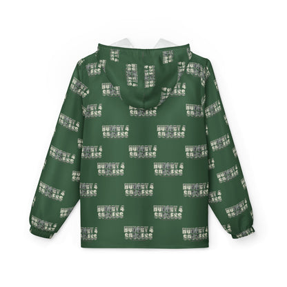 Hungry 4 Success repeat logo Windbreaker Jacket | all-over print Green