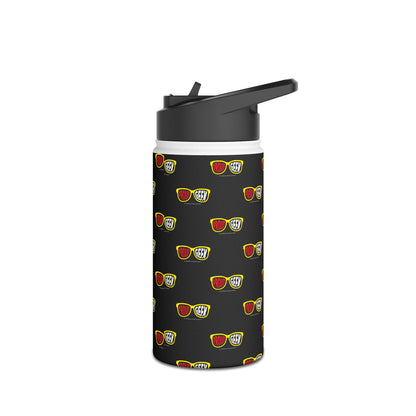 Proud Geek  Stainless Water Bottle — Black