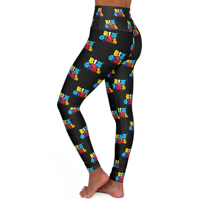 Biz Girl Black High-Waisted Yoga Leggings- Ambizion Active