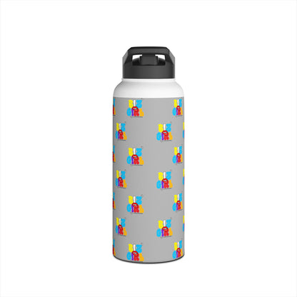 Biz Girl Grey Stainless Water Bottle — Black