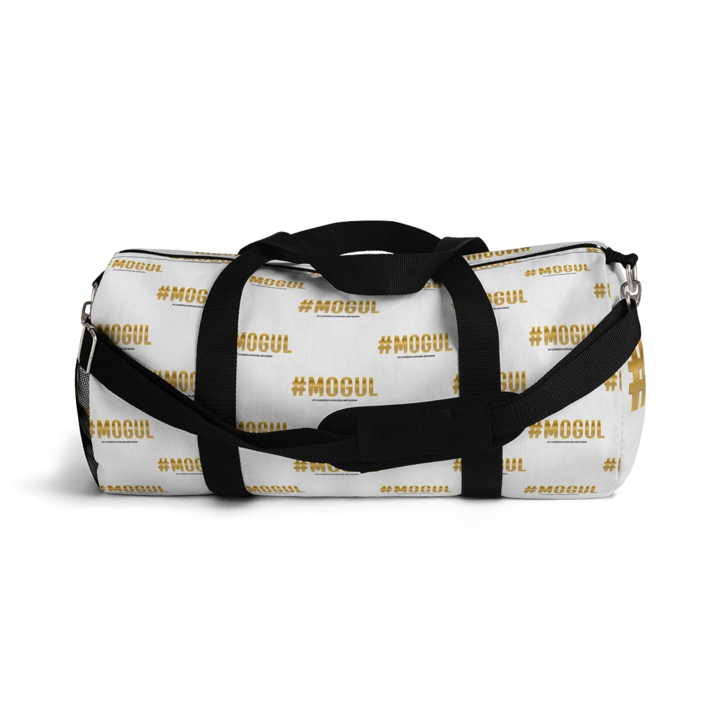 #Mogul White/Black Duffel Bag