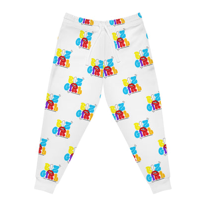 Unisex Ambizion Biz Girl Joggers — White