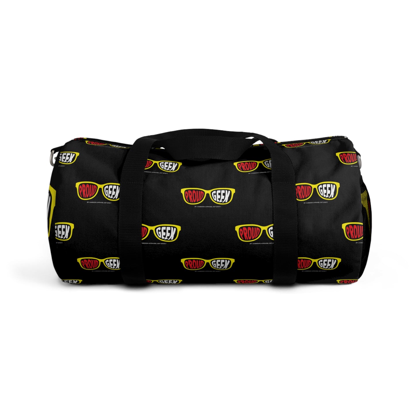Proud Geek Black Duffel Bag
