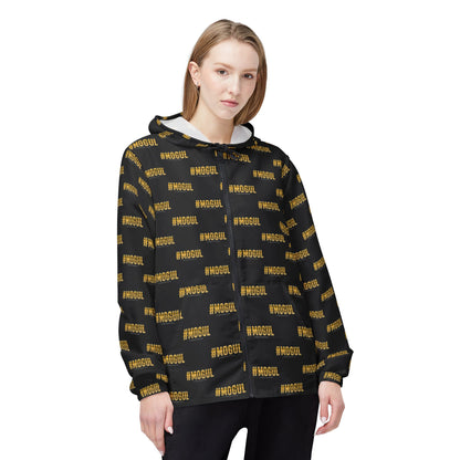 #Mogul repeat logo Windbreaker Jacket | all-over print Black