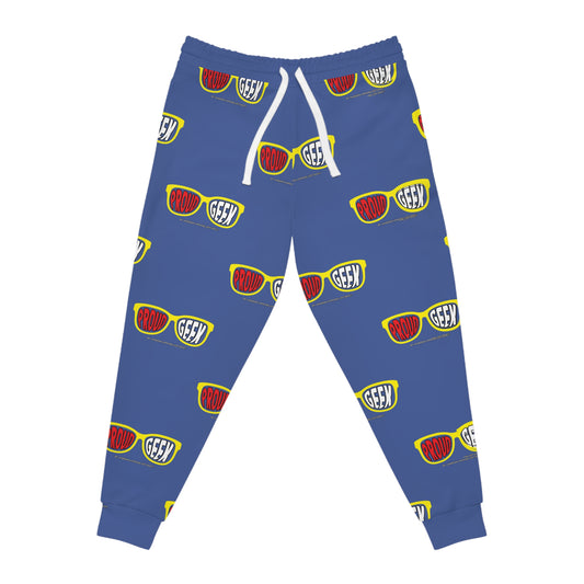 Unisex Proud Geek Joggers — Blue