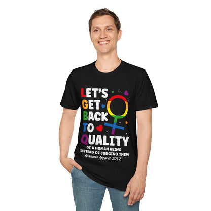 LGBTQ (Let's Get Back to Quality) Unisex T-Shirt (LGBTQ)