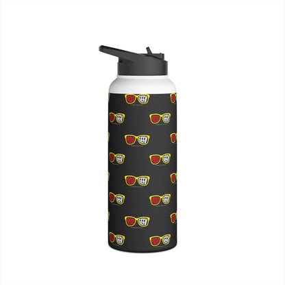 Proud Geek  Stainless Water Bottle — Black