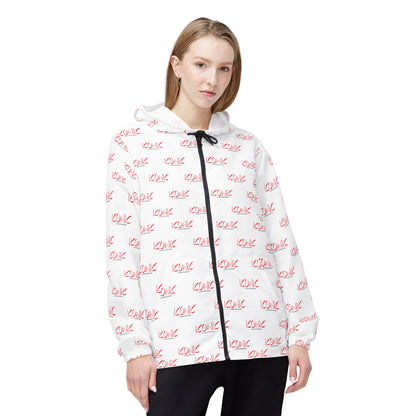ICONIC repeat logo Windbreaker Jacket | all-over print White