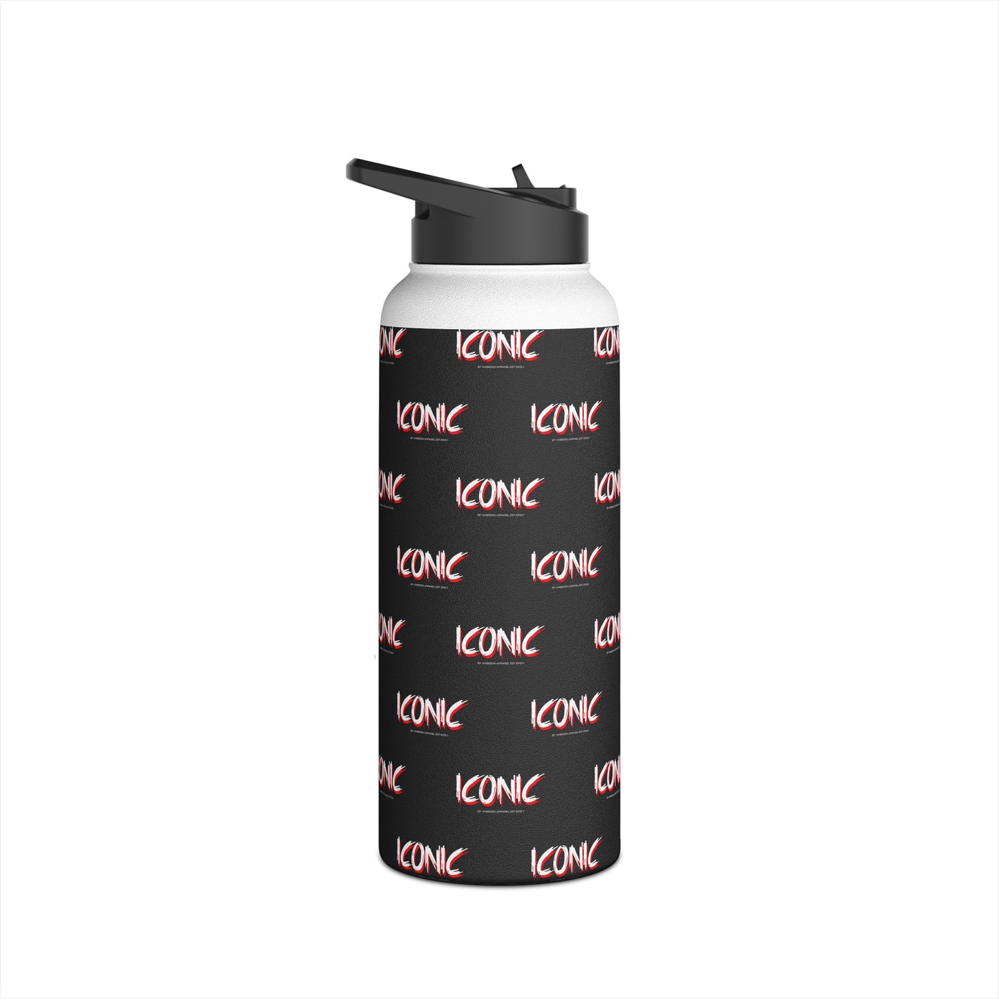 Iconic Stainless Water Bottle — Black