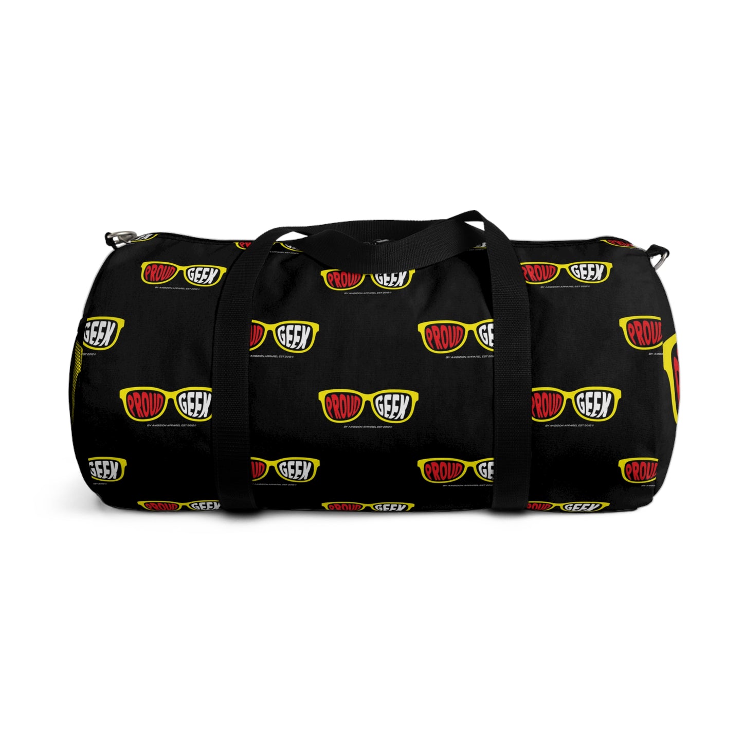 Proud Geek Black Duffel Bag