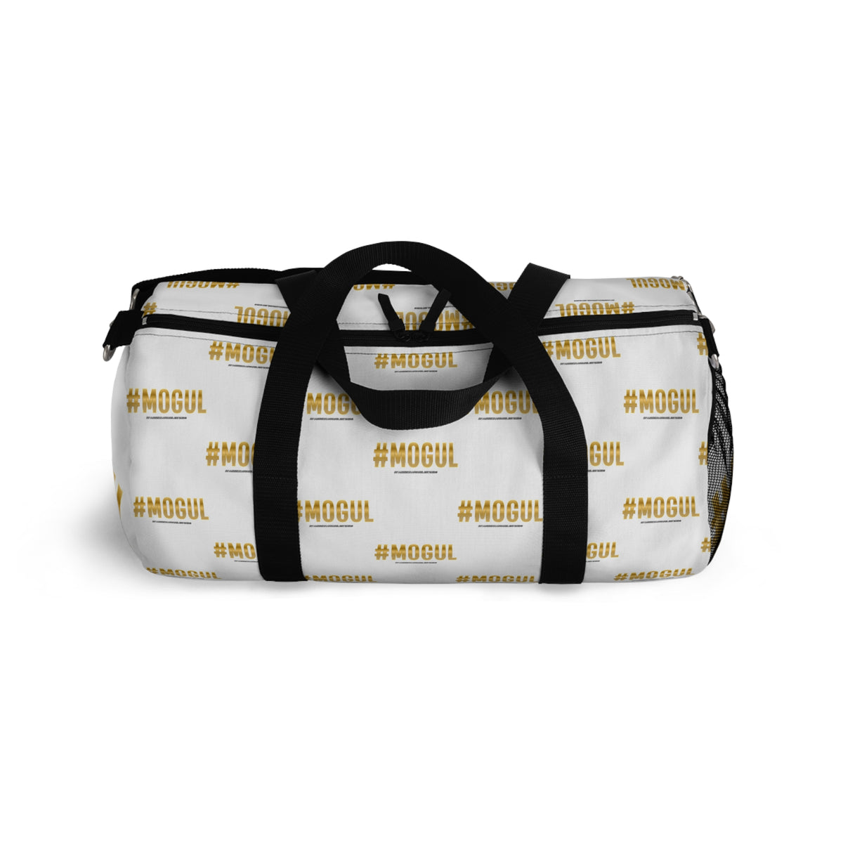 #Mogul White/Black Duffel Bag