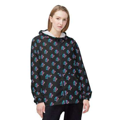CEO repeat logo Windbreaker Jacket | all-over print Black