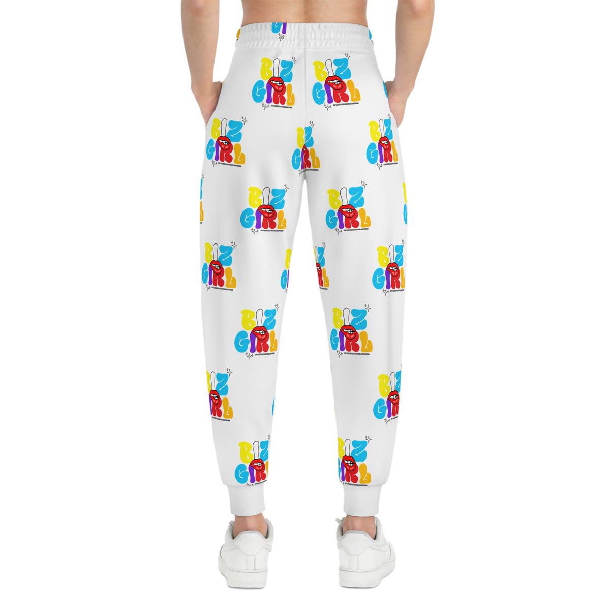 Unisex Ambizion Biz Girl Joggers — White